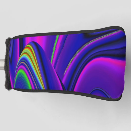 Summerrainboeg, Abstracte 3D Rainbowart Golfheadcover (Voorkant)