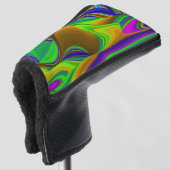 Summerrainboeg, Abstracte 3D Rainbowart Golfheadcover (3/4 voorkant)