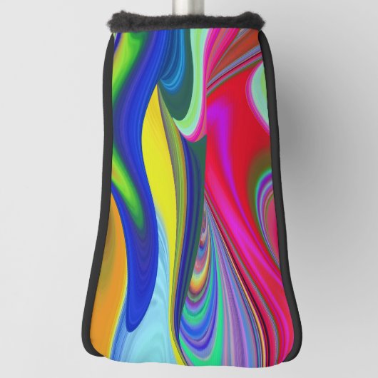 Summerrainboeg, Abstracte 3D Rainbowart Golfheadcover (Draai 90)