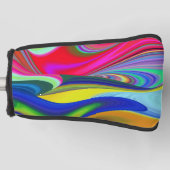Summerrainboeg, Abstracte 3D Rainbowart Golfheadcover (Voorkant)