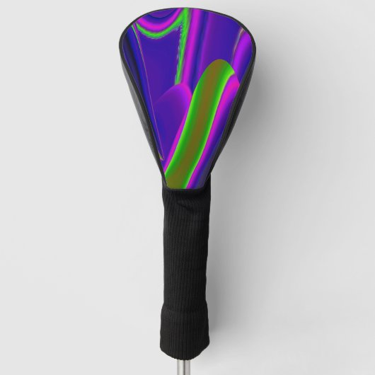 Summerrainboeg, Abstracte 3D Rainbowart Golfheadcover (Voorkant)