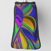 Summerrainboeg, Abstracte 3D Rainbowart Golfheadcover (Draai 90)