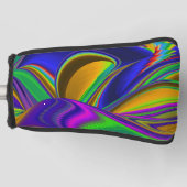 Summerrainboeg, Abstracte 3D Rainbowart Golfheadcover (Voorkant)