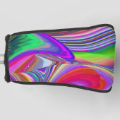 Summerrainboeg, Abstracte 3D Rainbowart Golfheadcover (Voorkant)