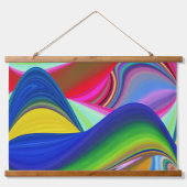 Summerrainboeg, Abstracte 3D Rainbowart Hangend Wandkleed (Voorkant)