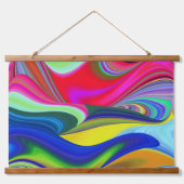 Summerrainboeg, Abstracte 3D Rainbowart Hangend Wandkleed (Voorkant)