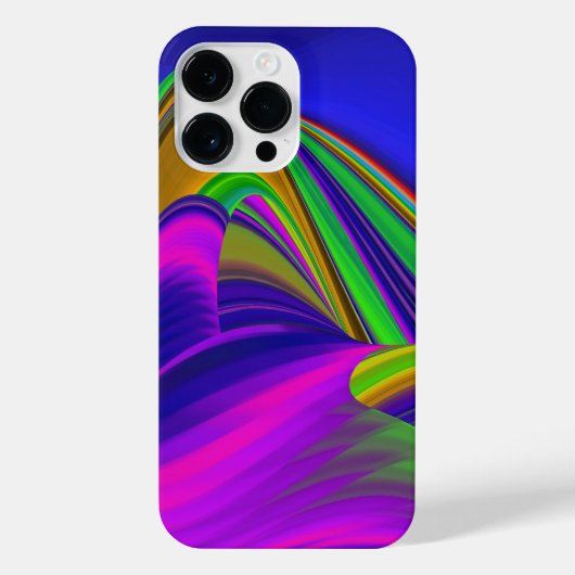 Summerrainboeg, Abstracte 3D Rainbowart iPhone Hoesje (Achterkant)