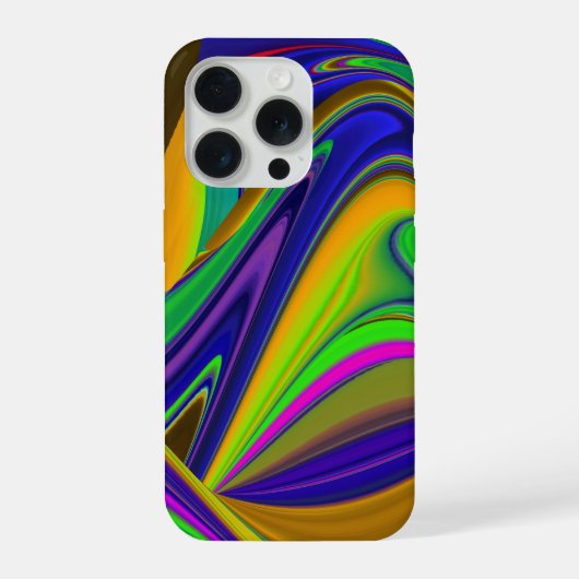 Summerrainboeg, Abstracte 3D Rainbowart iPhone Hoesje (Achterkant)