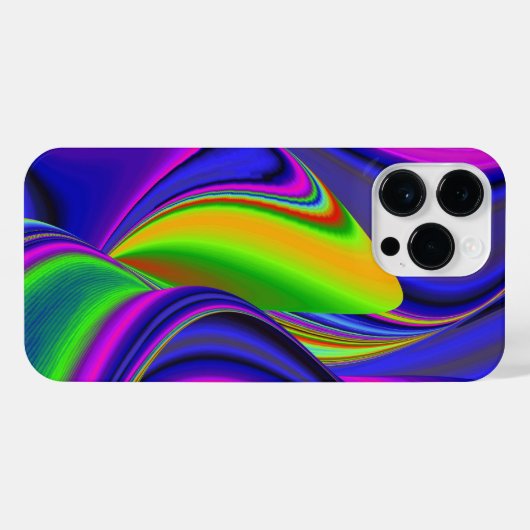 Summerrainboeg, Abstracte 3D Rainbowart iPhone Hoesje (Achterkant horizontaal)