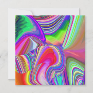 Summerrainboeg, Abstracte 3D Rainbowart Kaart