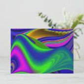 Summerrainboeg, Abstracte 3D Rainbowart Kaart (Staand voorkant)