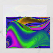 Summerrainboeg, Abstracte 3D Rainbowart Kaart (Voorkant / Achterkant)