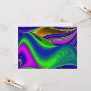 Summerrainboeg, Abstracte 3D Rainbowart Kaart