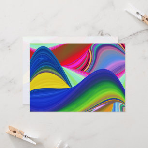 Summerrainboeg, Abstracte 3D Rainbowart Kaart