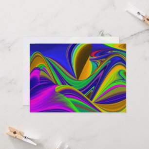 Summerrainboeg, Abstracte 3D Rainbowart Kaart