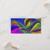 Summerrainboeg, Abstracte 3D Rainbowart Kaart (Voorkant / Achterkant in situ)
