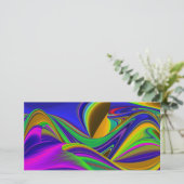 Summerrainboeg, Abstracte 3D Rainbowart Kaart (Staand voorkant)