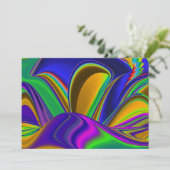 Summerrainboeg, Abstracte 3D Rainbowart Kaart (Staand voorkant)