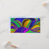 Summerrainboeg, Abstracte 3D Rainbowart Kaart (Voorkant / Achterkant in situ)