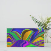 Summerrainboeg, Abstracte 3D Rainbowart Kaart (Staand voorkant)