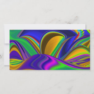 Summerrainboeg, Abstracte 3D Rainbowart Kaart