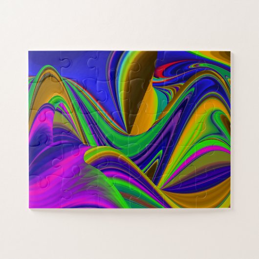 Summerrainboeg, Abstracte 3D Rainbowart Legpuzzel (Horizontaal)