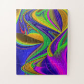 Summerrainboeg, Abstracte 3D Rainbowart Legpuzzel (Verticaal)