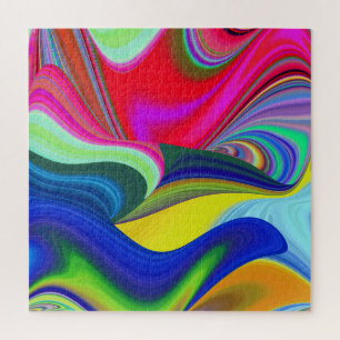 Summerrainboeg, Abstracte 3D Rainbowart Legpuzzel