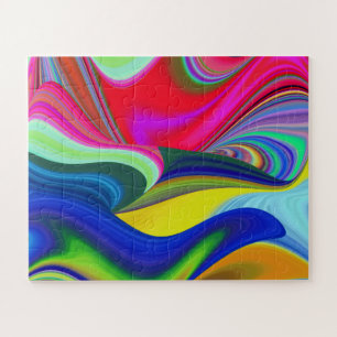 Summerrainboeg, Abstracte 3D Rainbowart Legpuzzel