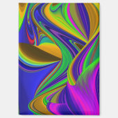 Summerrainboeg, Abstracte 3D Rainbowart Magneet (Voorkant)