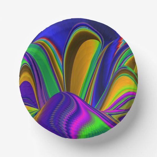 Summerrainboeg, Abstracte 3D Rainbowart Papieren Kommen (Voorkant)