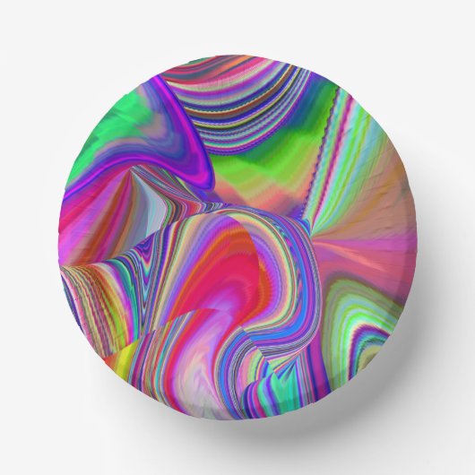 Summerrainboeg, Abstracte 3D Rainbowart Papieren Kommen (Voorkant)