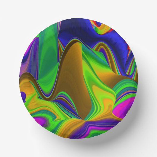 Summerrainboeg, Abstracte 3D Rainbowart Papieren Kommen (Voorkant)
