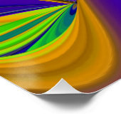 Summerrainboeg, Abstracte 3D Rainbowart Perfect Poster (Hoek)
