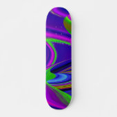 Summerrainboeg, Abstracte 3D Rainbowart Persoonlijk Skateboard (Voorkant)