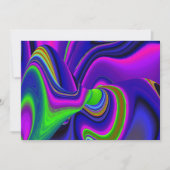 Summerrainboeg, Abstracte 3D Rainbowart Save The Date (Voorkant)