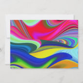 Summerrainboeg, Abstracte 3D Rainbowart Save The Date (Voorkant)