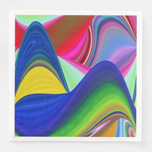Summerrainboeg, Abstracte 3D Rainbowart Servet (Voorkant)