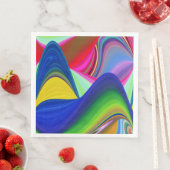 Summerrainboeg, Abstracte 3D Rainbowart Servet (Insitu)