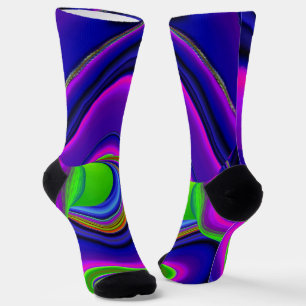 Summerrainboeg, Abstracte 3D Rainbowart Sokken