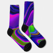 Summerrainboeg, Abstracte 3D Rainbowart Sokken (Rechts)