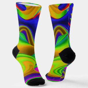 Summerrainboeg, Abstracte 3D Rainbowart Sokken