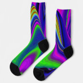 Summerrainboeg, Abstracte 3D Rainbowart Sokken (Links)