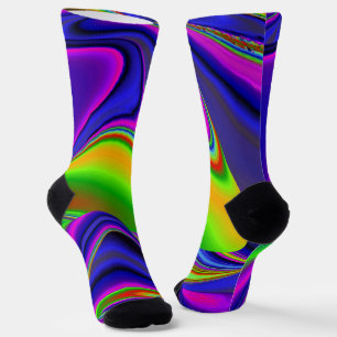 Summerrainboeg, Abstracte 3D Rainbowart Sokken