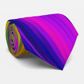 Summerrainboeg, Abstracte 3D Rainbowart Stropdas (Opgerold)