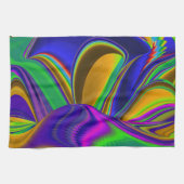 Summerrainboeg, Abstracte 3D Rainbowart Theedoek (Horizontaal)