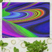 Summerrainboeg, Abstracte 3D Rainbowart Theedoek (Gevouwen)