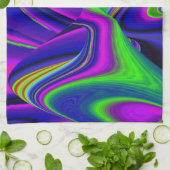 Summerrainboeg, Abstracte 3D Rainbowart Theedoek (Gevouwen)