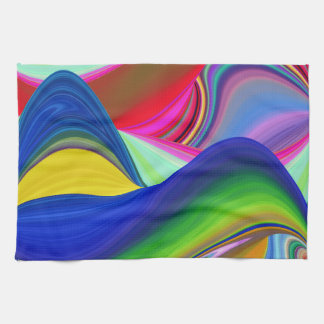 Summerrainboeg, Abstracte 3D Rainbowart Theedoek