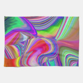 Summerrainboeg, Abstracte 3D Rainbowart Theedoek (Horizontaal)